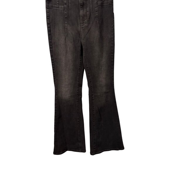 WE THE FREE Washed Black Flared Denim Jeans High Waist  Sz 29 Stretch Jean - Picture 3 of 12